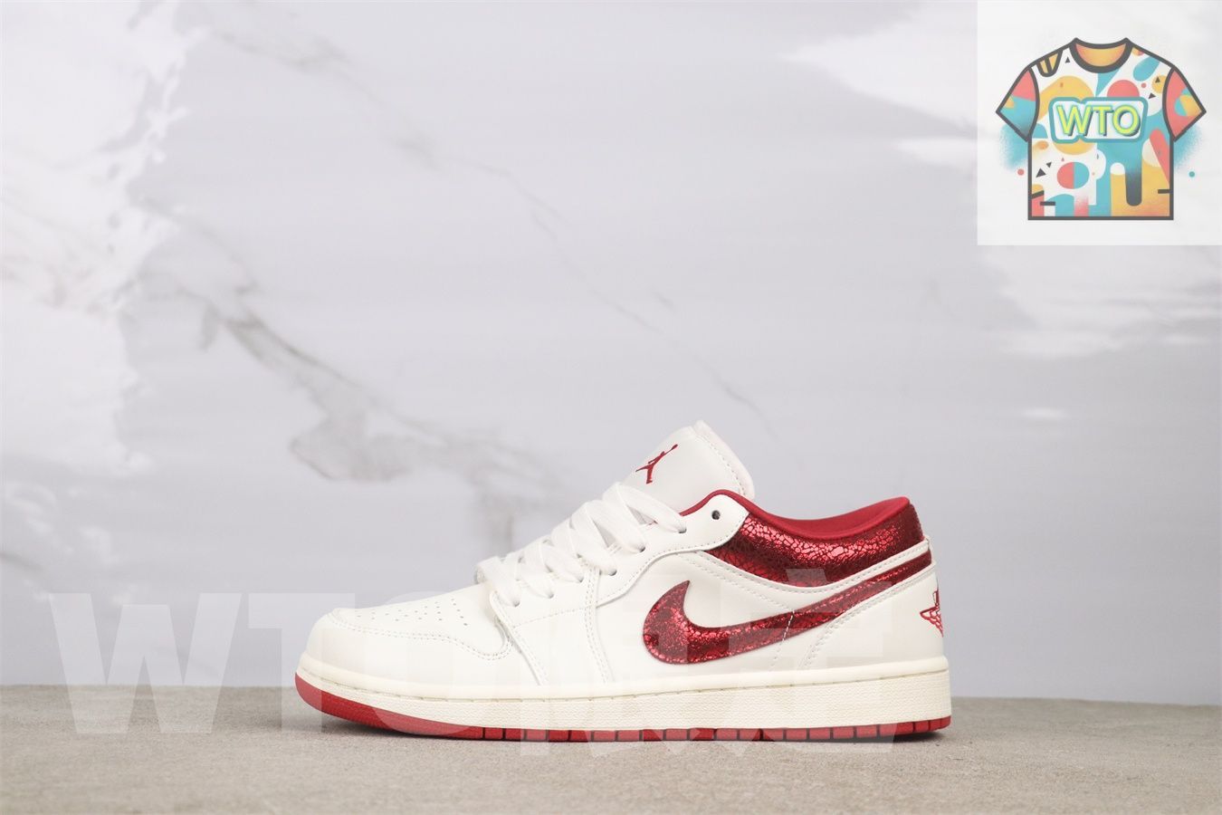 今日 エアジョーダン 1 代 ロートップ HJ 9338 106 ホワイト レッド WTO輸入