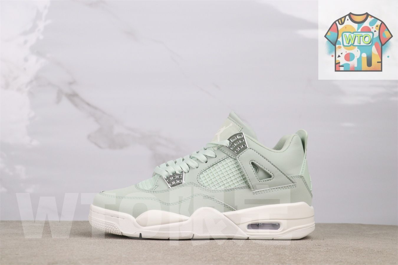 今日 エアジョーダン 4 代 HV 0823 003 シーフォーム グリーン WTO輸入