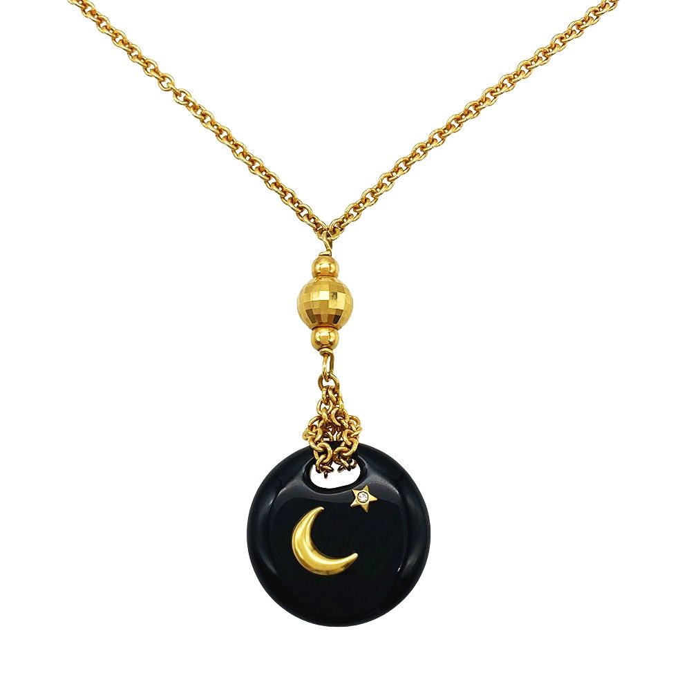 DAMIANI ダミアーニD SIDE ネックレス ブラックダイヤ オニキス 20032348 Dサイド ブラックダイヤ・オニキス ペンダントネックレス