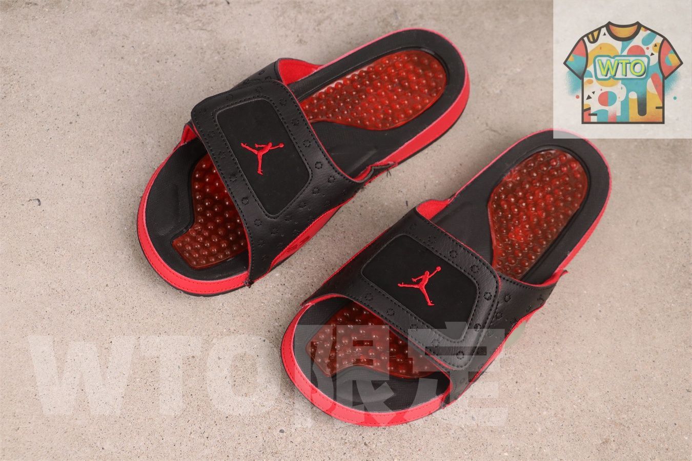  今日 エアジョーダン 13 代 684915-001 ブラックレッド スリッパ-WTO輸入 スニーカー 靴