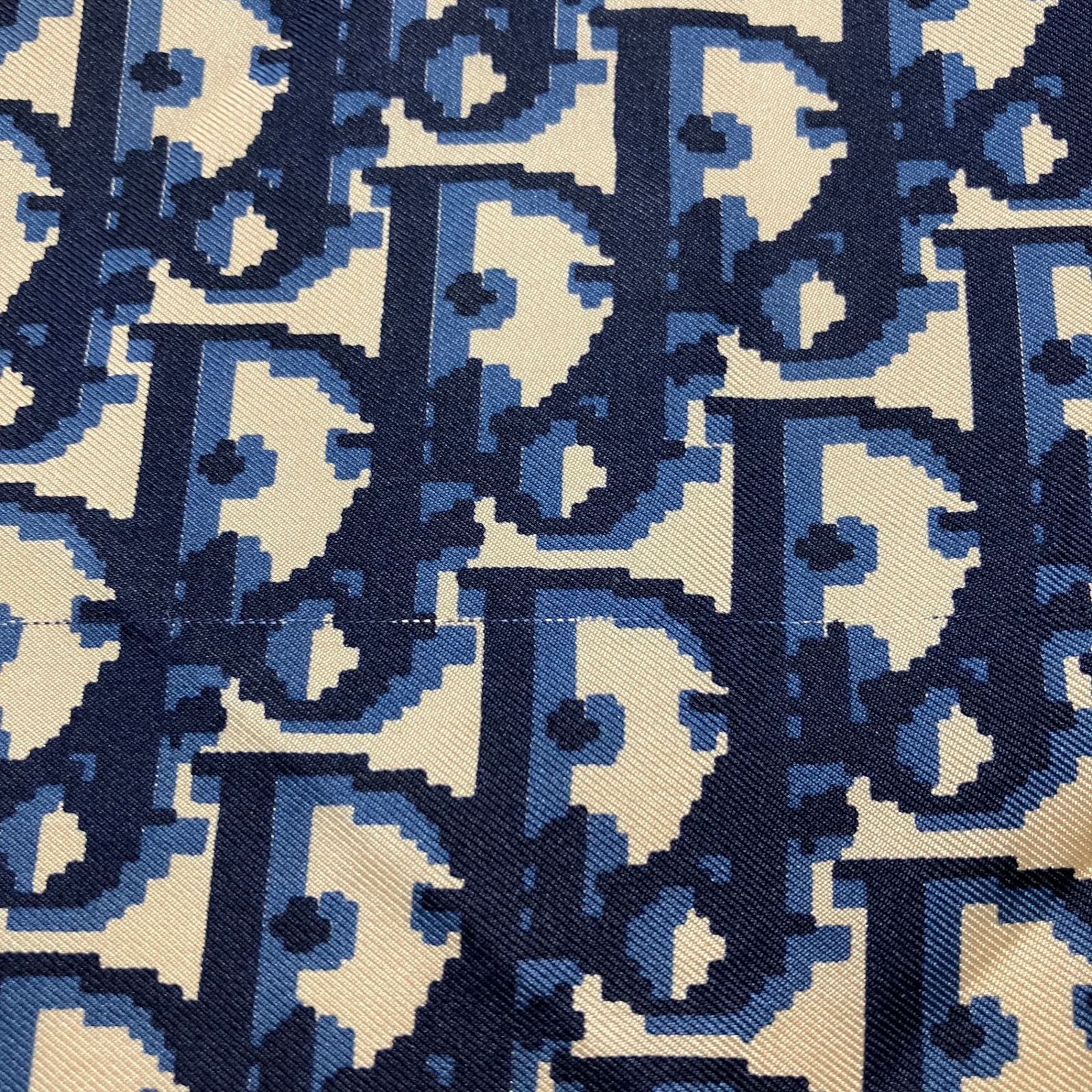 2509-374｜ディオール スカーフ シルク ネイビー トロッター柄 - メルカリ