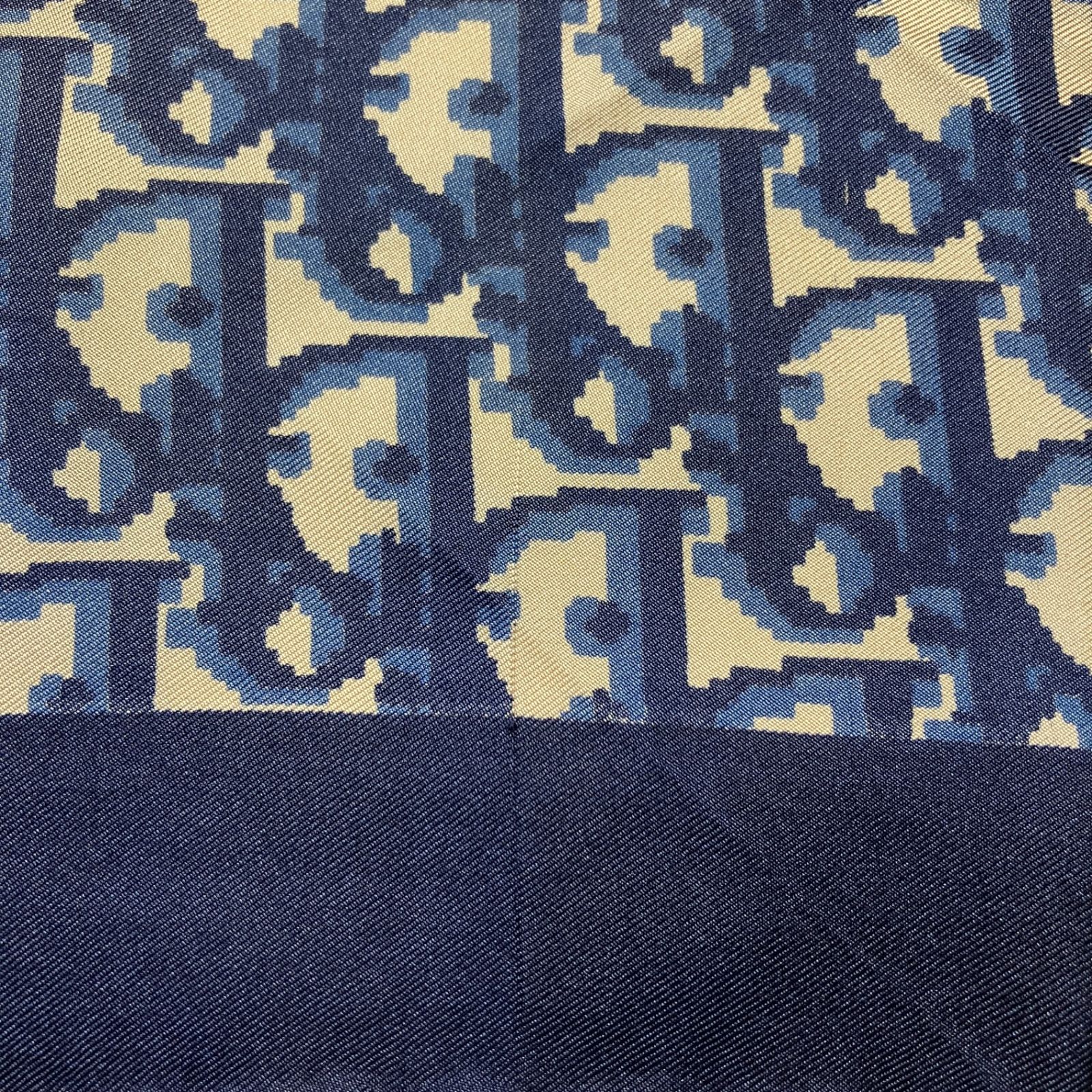 2509-374｜ディオール スカーフ シルク ネイビー トロッター柄 - メルカリ