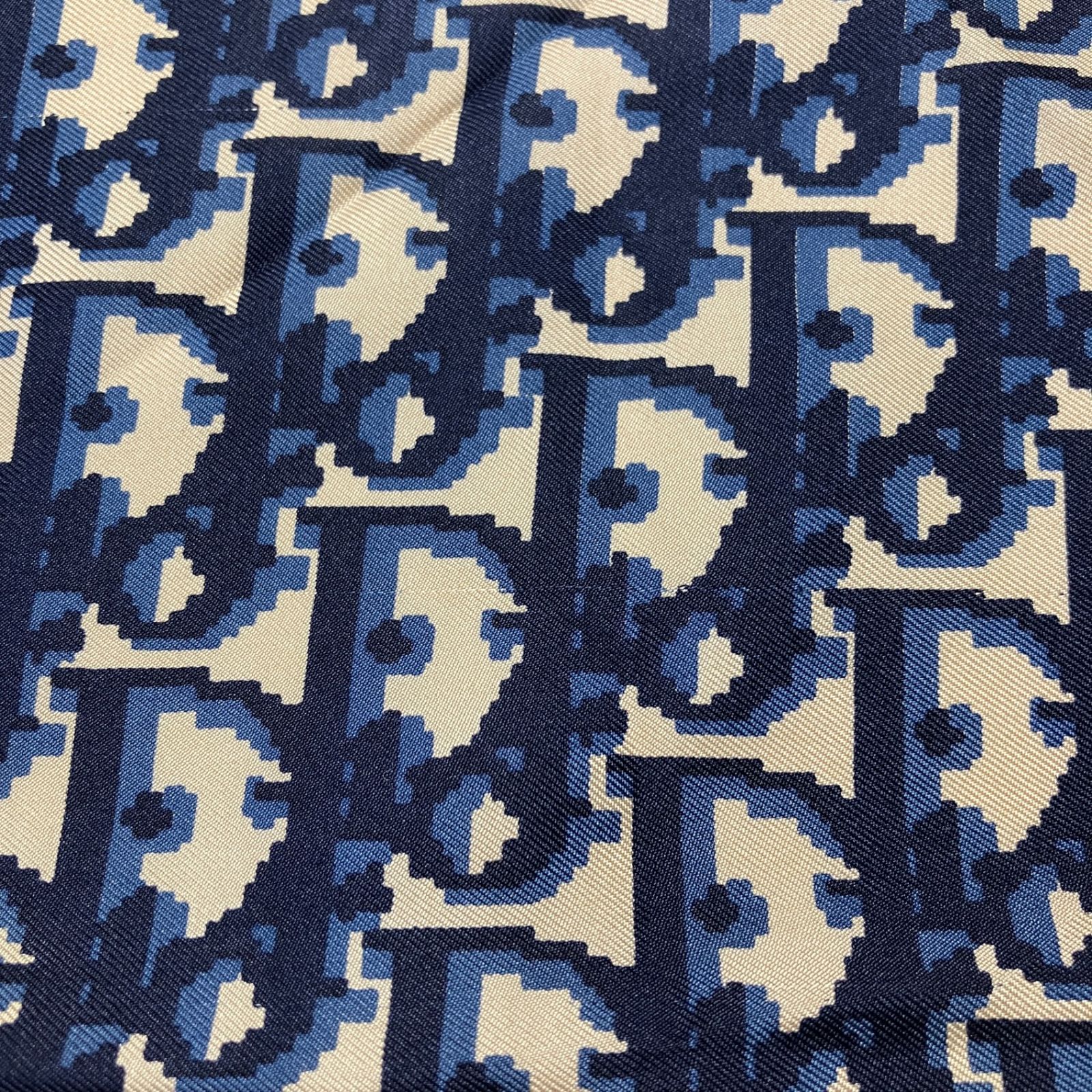 2509-374｜ディオール スカーフ シルク ネイビー トロッター柄 - メルカリ