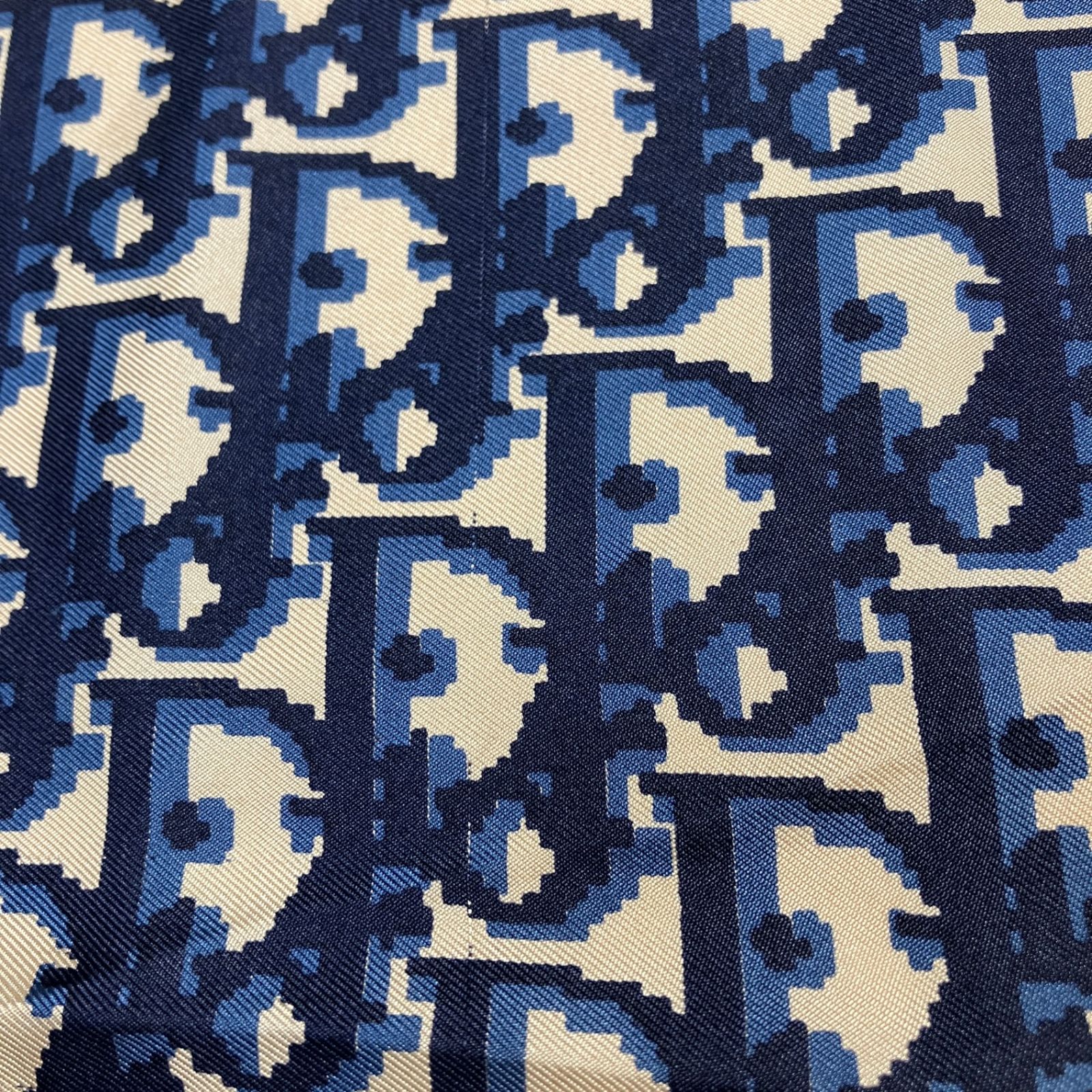 2509-374｜ディオール スカーフ シルク ネイビー トロッター柄 - メルカリ