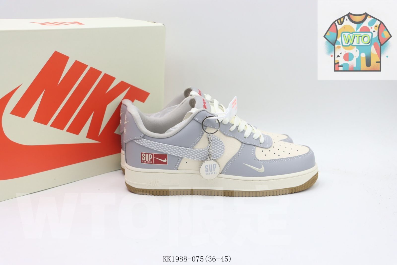  今日 ナイキ Nike スケートシューズ KK 1988-075 グレー - ホワイト-WTO輸入 スニーカー 靴