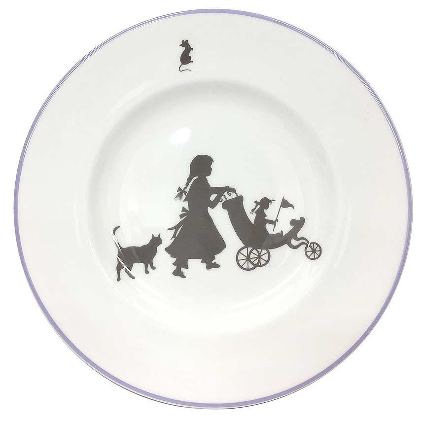 HERMES エルメス SILHOUETTES シルエット デザートプレート 20cm 食器 aq11752