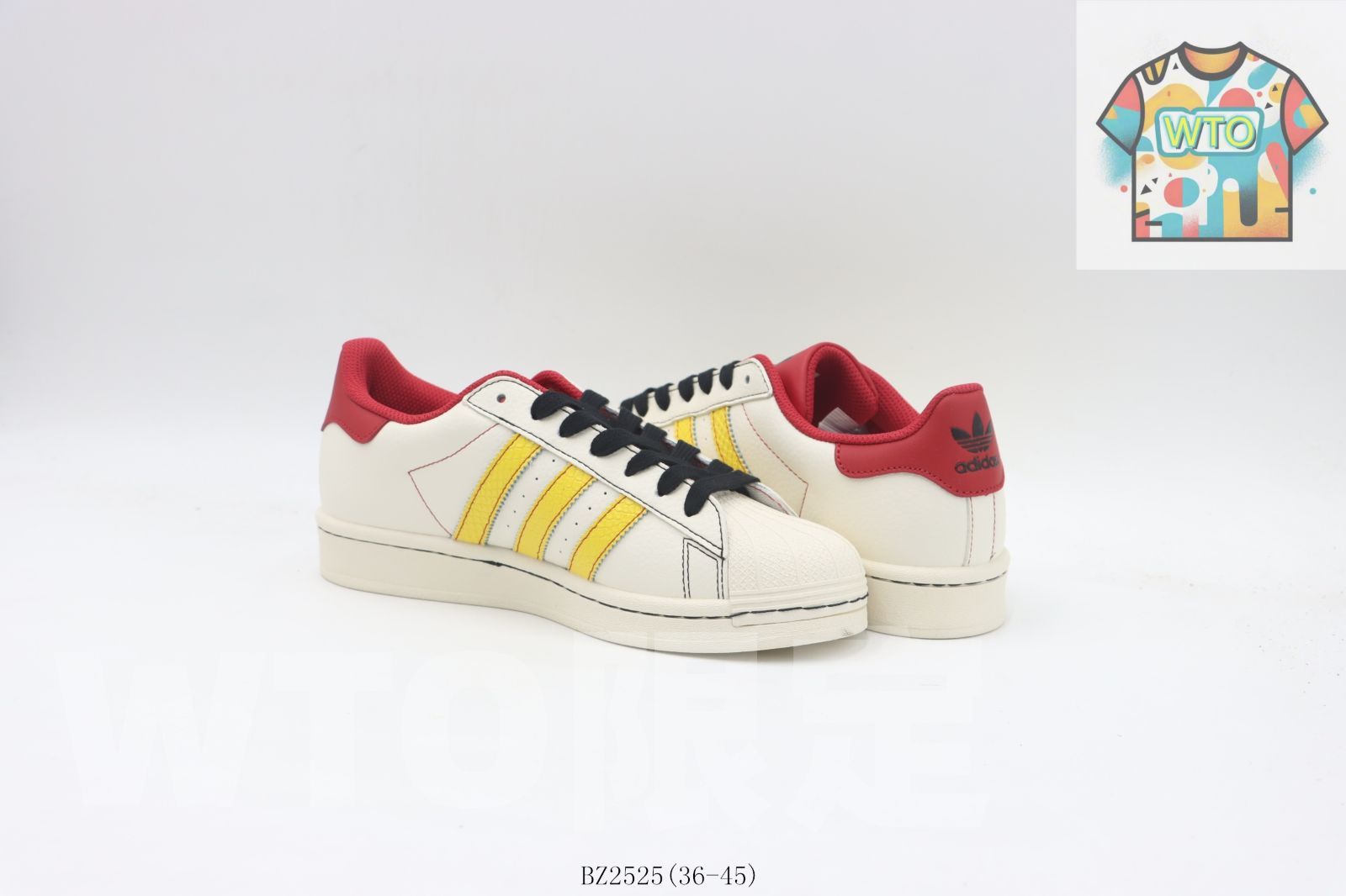  今日 アディダス Adidas スケートシューズ BZ 2525 ホワイト イエロー レッド-WTO輸入 スニーカー 靴