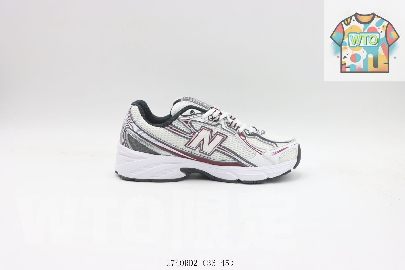 今日 ニュー ンス Balance ランニング U 740 RD 2 白銀赤-WTO輸入