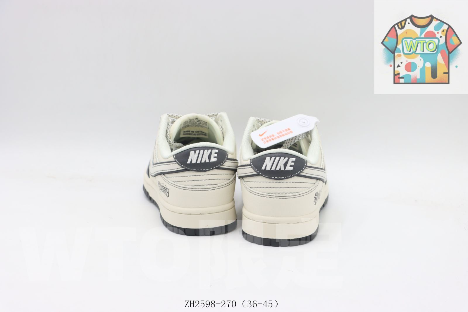  今日 ナイキ Nike スケートシューズ ZH 2598-270 白グレー-WTO輸入 スニーカー 靴