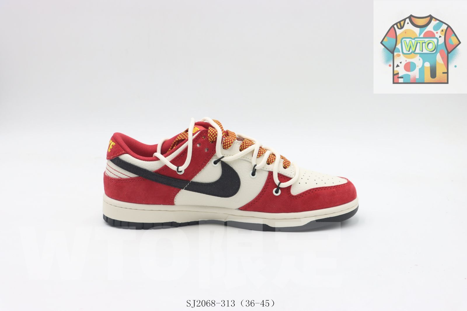 今日 ナイキ Nike のスケートシューズ ホワイトレッド SJ 2068-313-WTO輸入0