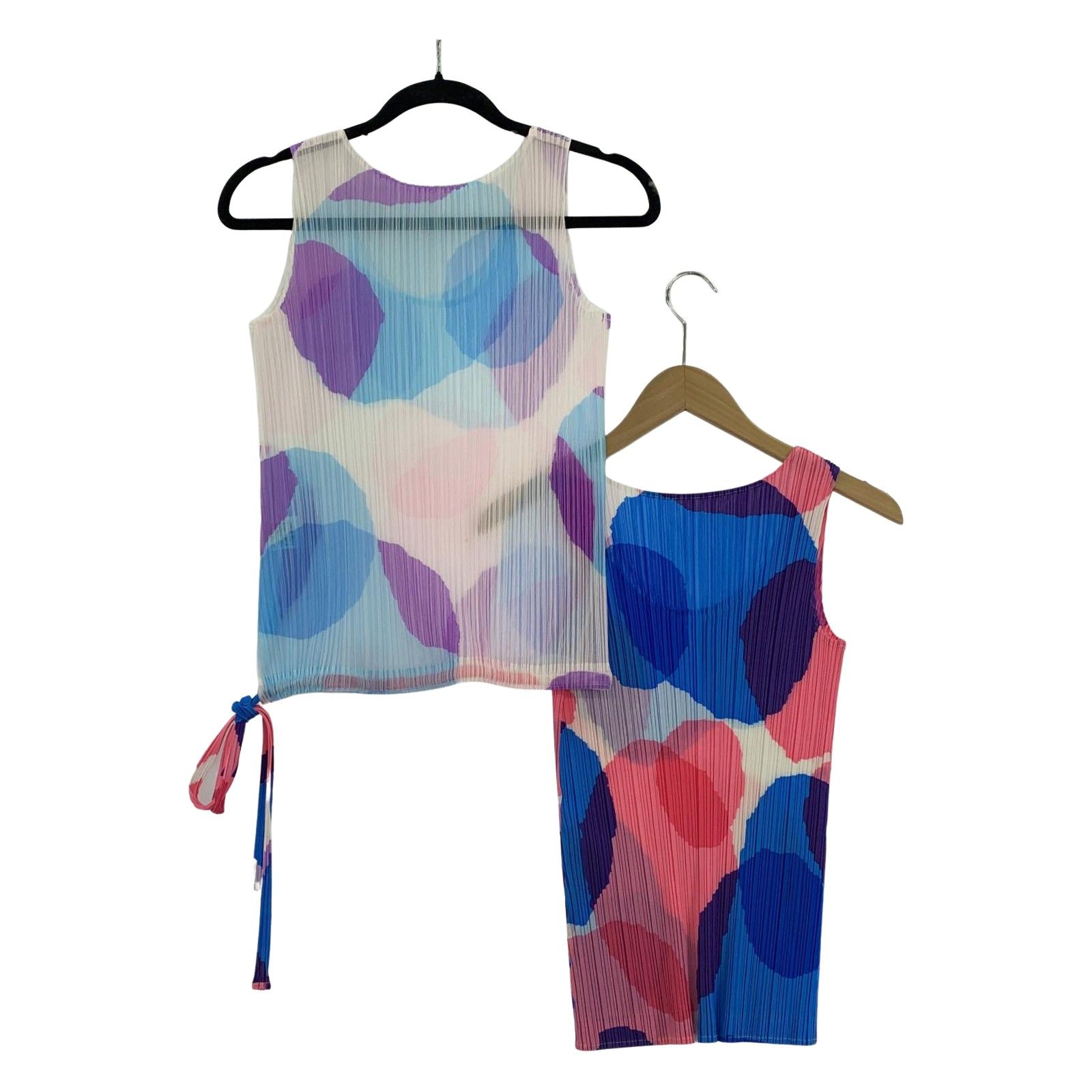 PLEATS PLEASE プリーツプリーズ PP81-JK711 総柄 プリーツタンクトップ size全て3 マルチ