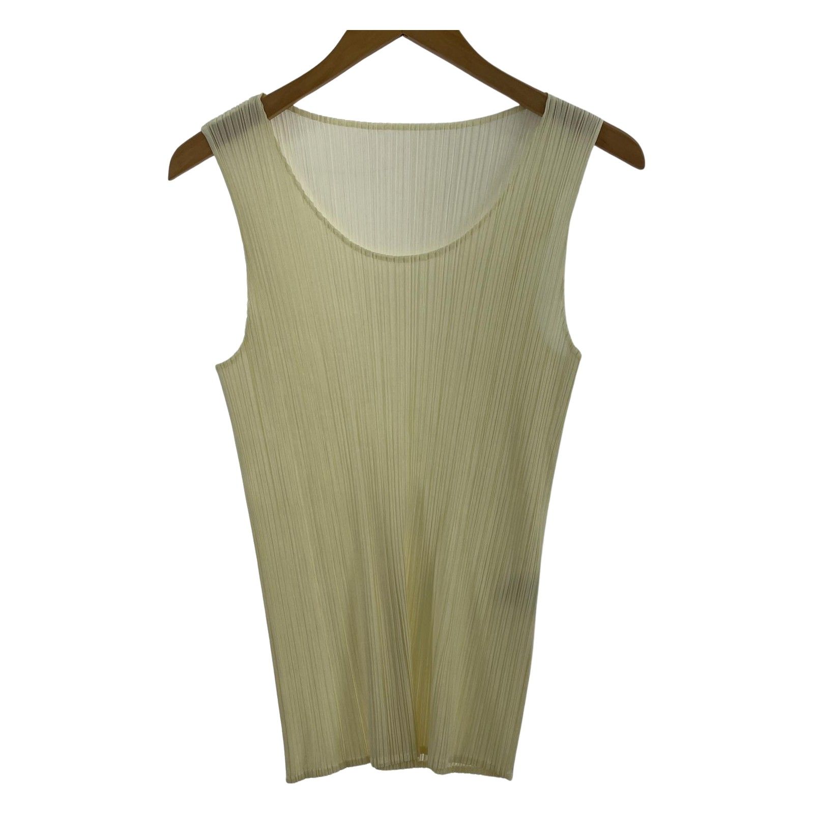PLEATS PLEASE プリーツプリーズ プリーツタンクトップ size3 ホワイト