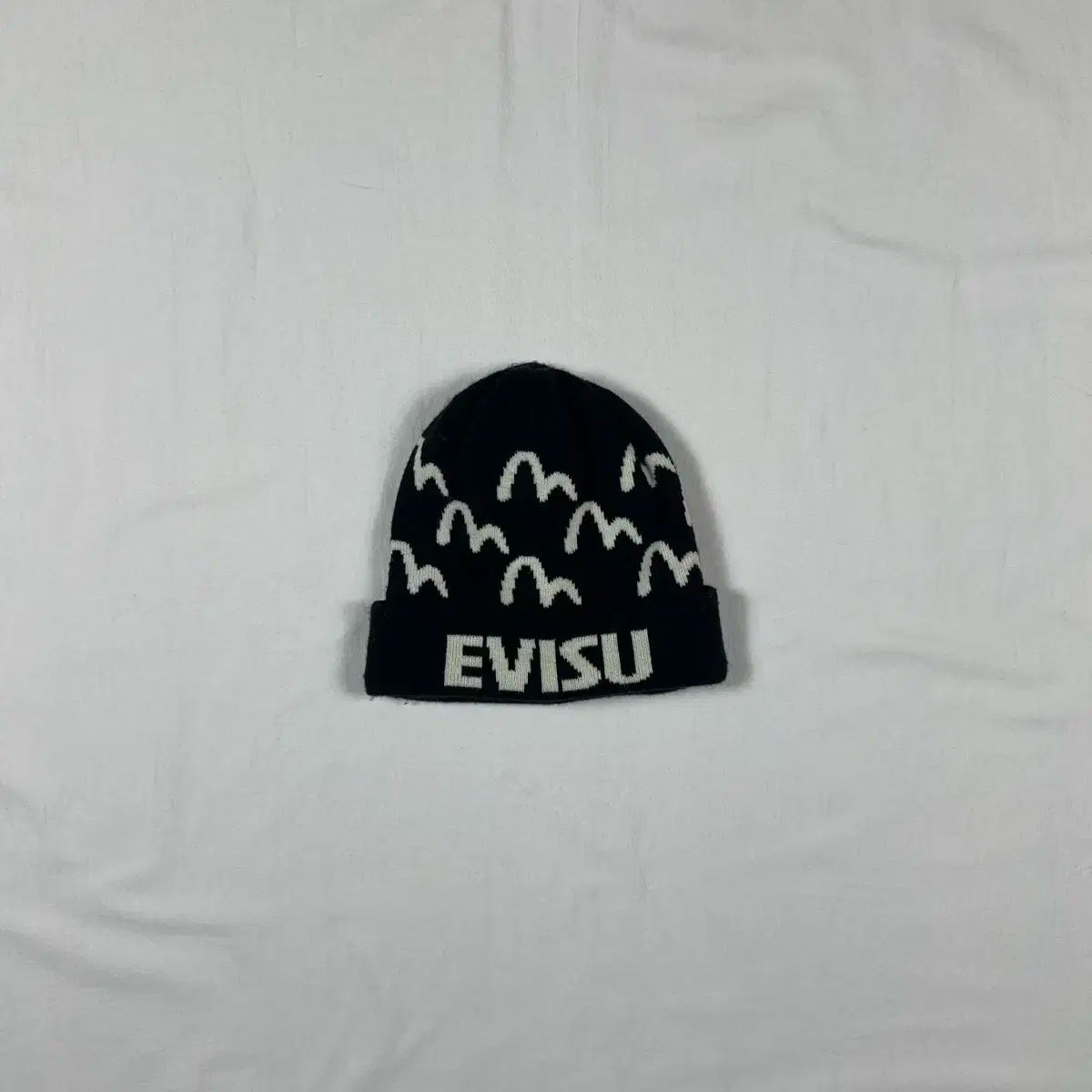 EVISU エヴィス ロゴ ビーニー 帽子