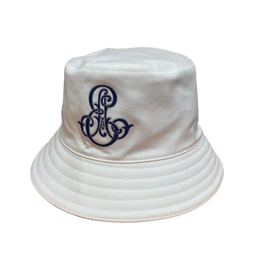 エルメス HERMES ハーパー エミール エンブロイダリー バケットハット 帽子 ホワイト サイズ59