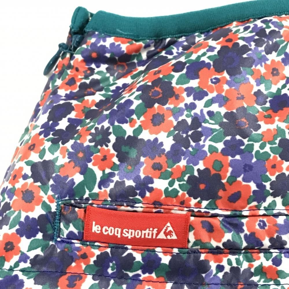 美品 le coq sportif ゴルフ 花柄スカート 9 le coq sportif golf ニワトリアート総柄スカート -デサントストア