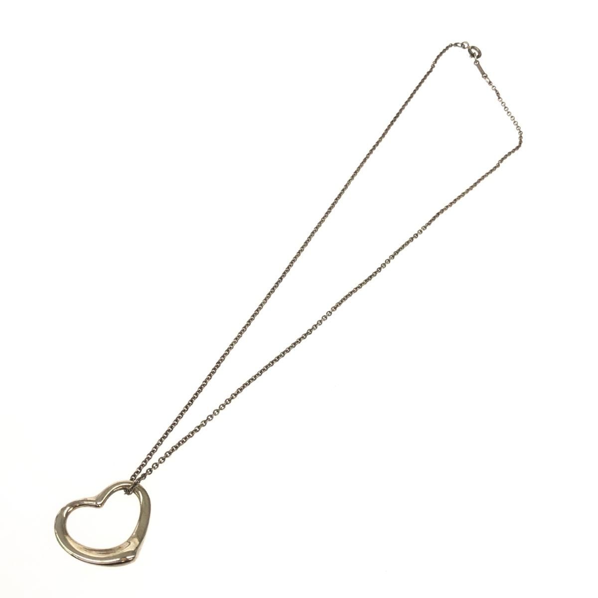 TIFFANY&Co. ティファニー 工場 SVネックレス/オープンハート エルサ