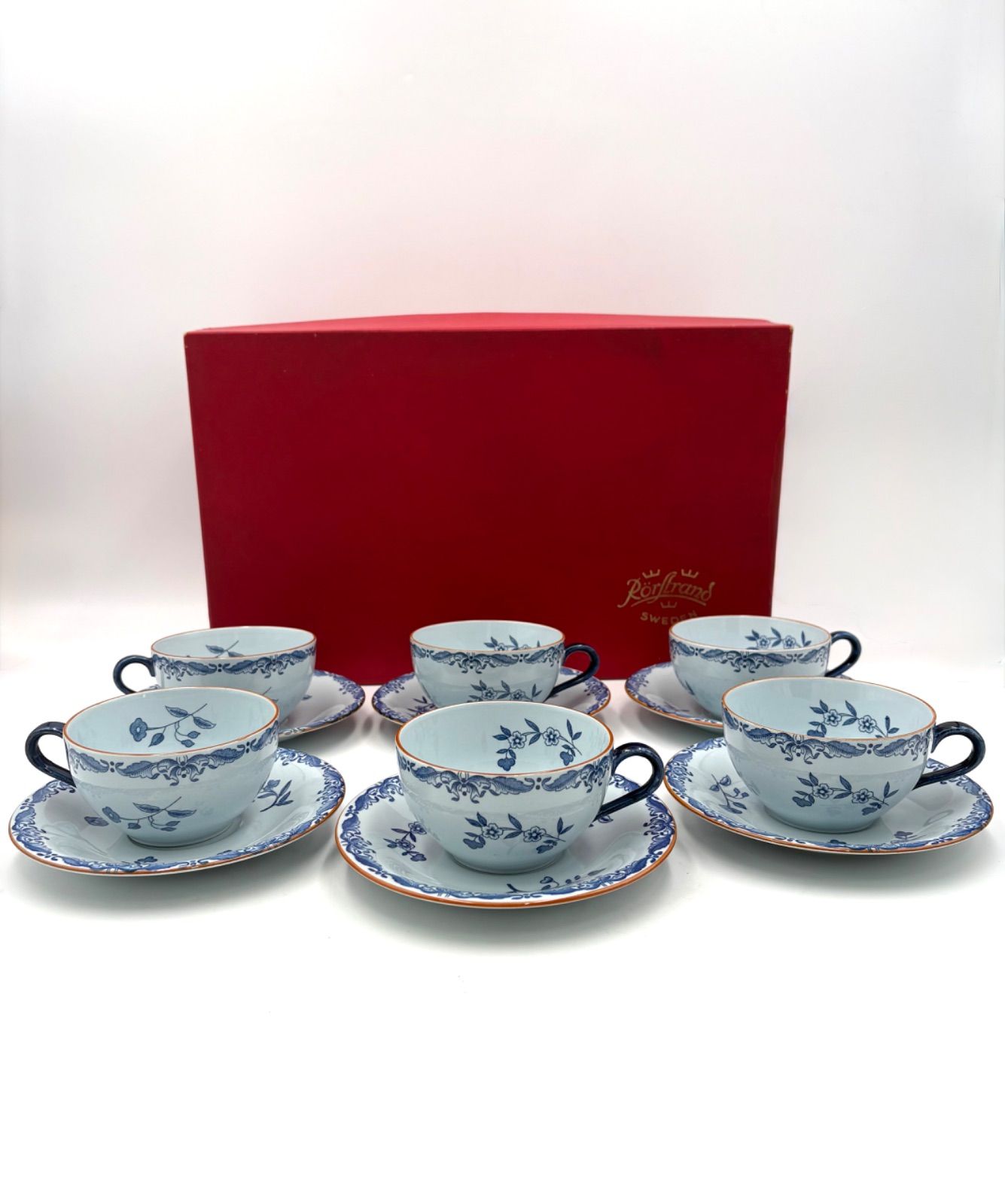 Rorstrand OSTINDIA ロールストランド オスティンディア 北欧 カップ＆ソーサー 6客 セット き