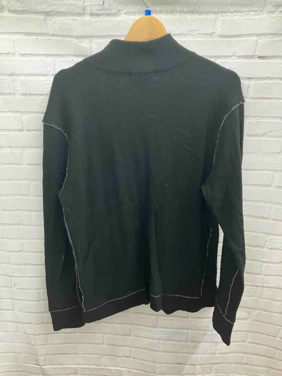 BURBERRY バーバリー BLACK LABEL ドライバーズニットパイピング加工 BMT28-311-09 ニット表記サイズL ブラック