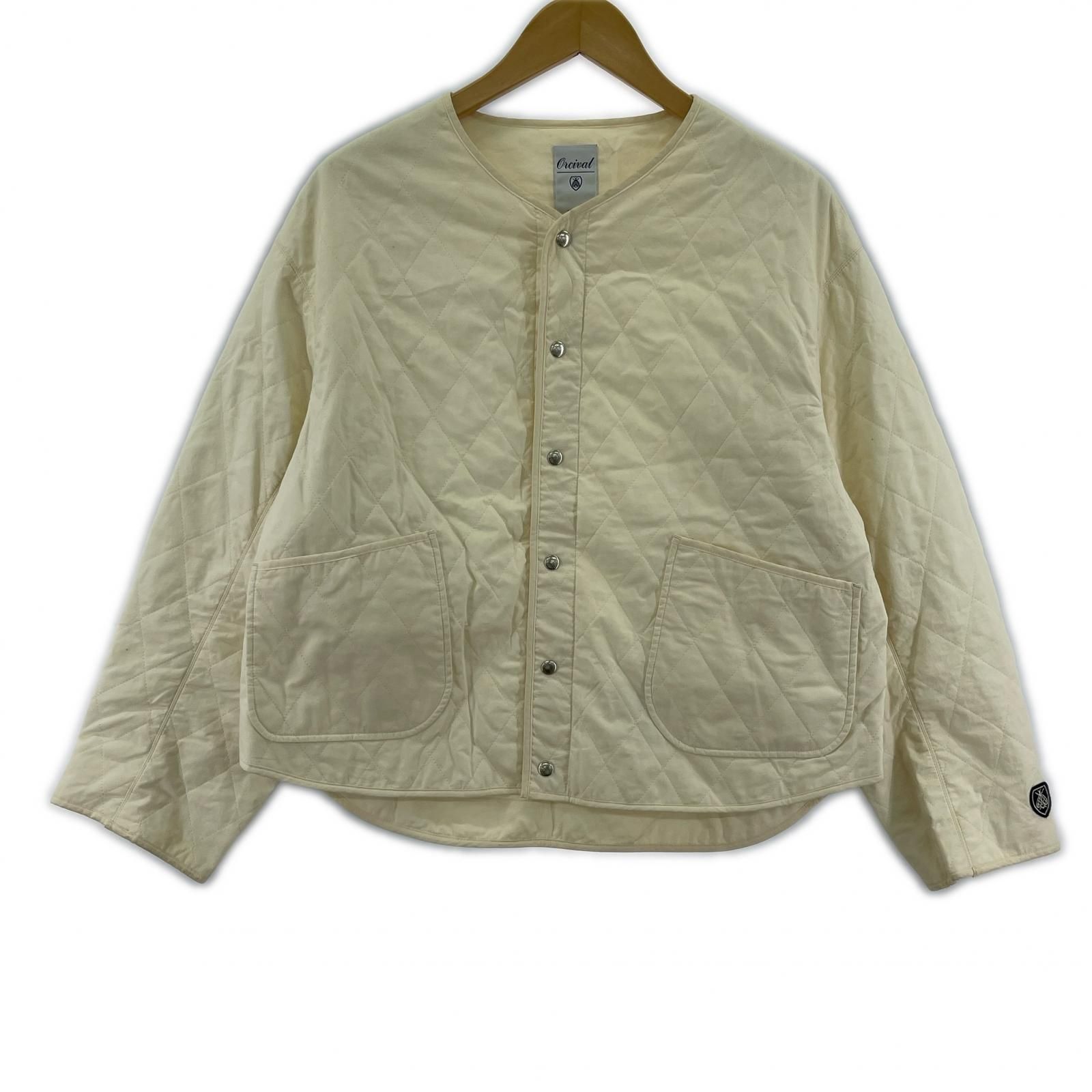 ORCIVAL オーシバル OR-A 0217 MTY インサレーション レスショートキルトジャケット size 1なし アイボリー