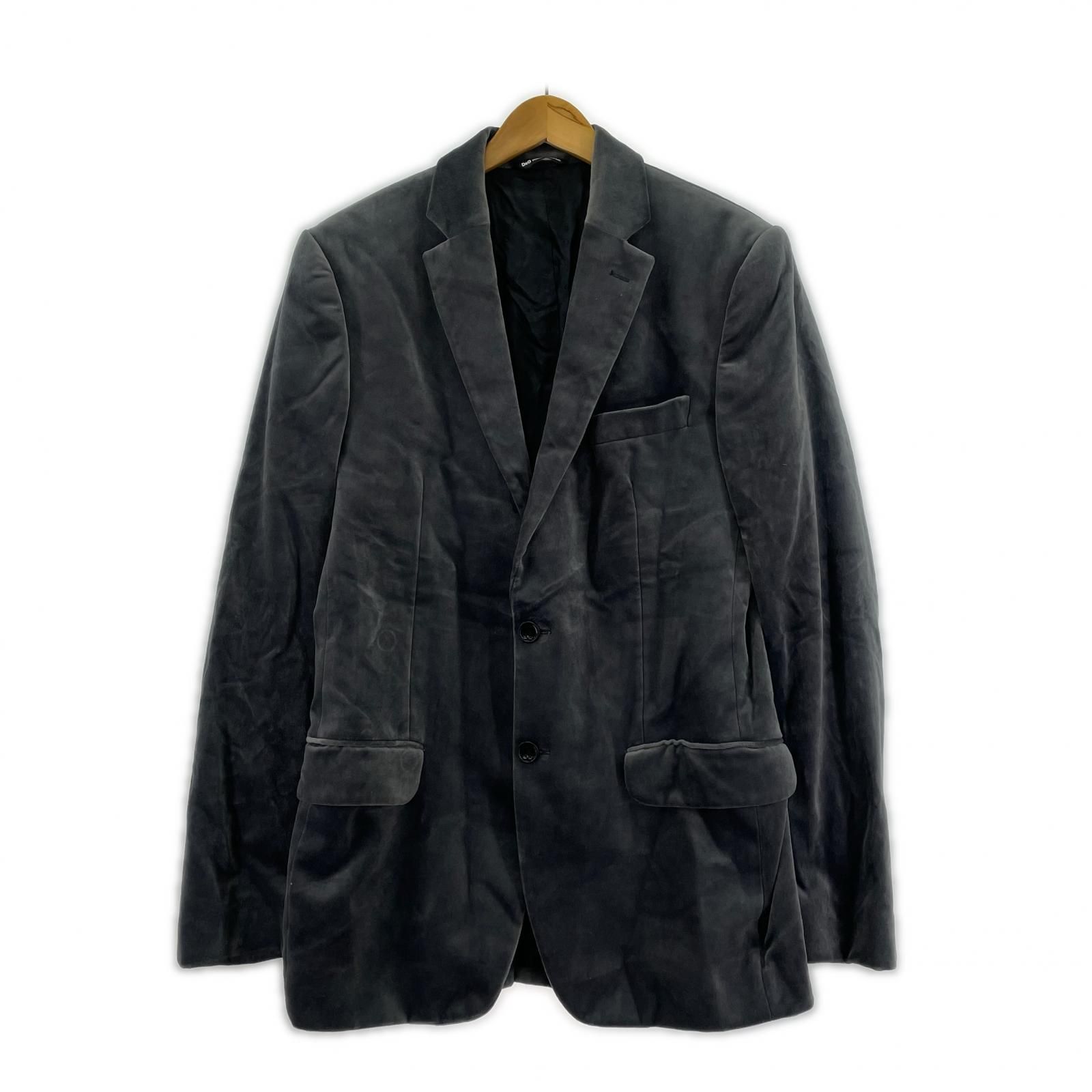 【超美品】DOLCE&GABBANA ブラックベルベット テーラードジャケット DOLCE&GABBANA（テーラードジャケット）のフリマアイテム一覧