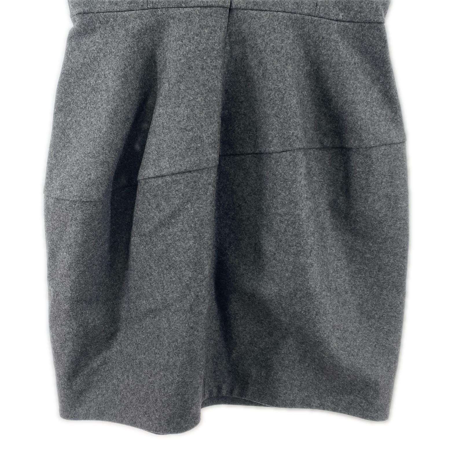 YOKO CHAN ヨーコチャン ウールワンピース size38/グレー - メルカリ