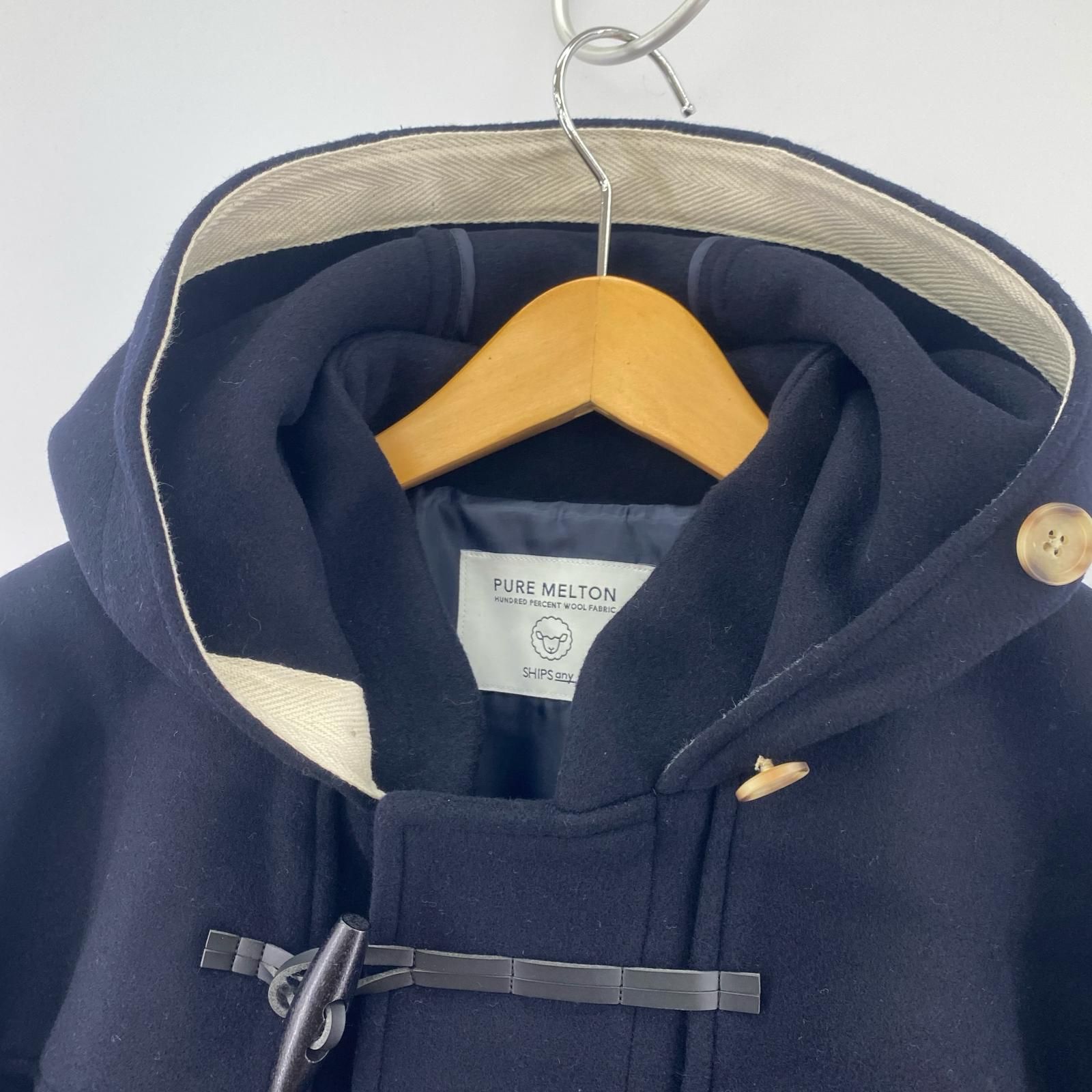 SHIPS any シップス エニィ 714-44-0002ダッフルコート sizeM ネイビー