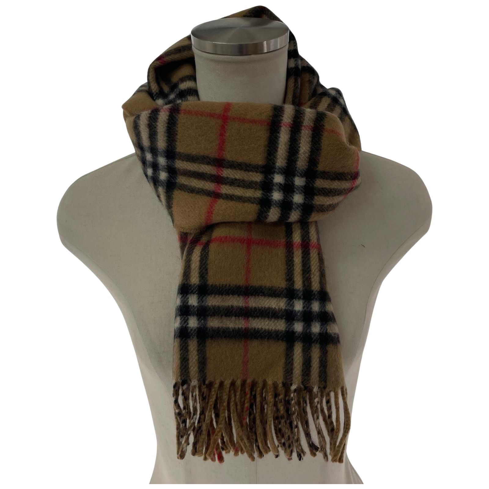 BURBERRY バーバリー チェック リバーシブルマフラー ベージュ