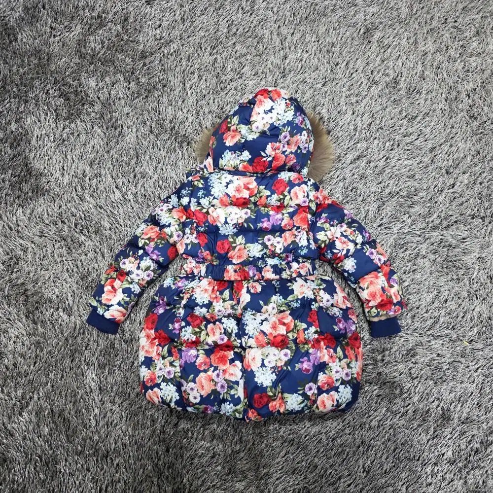 クランシー 花柄 ダックダウン ダウン キッズ 130 JP 482