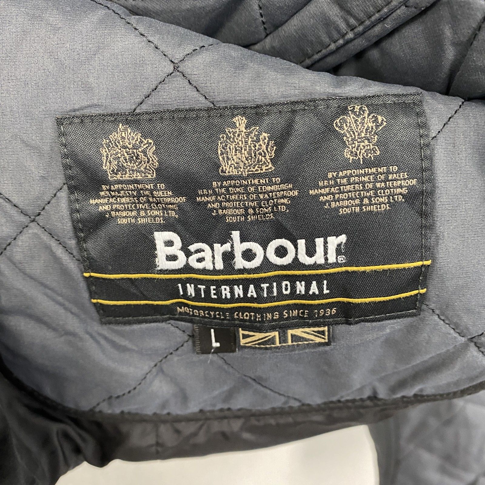 キルティングジャケット ダークグレー