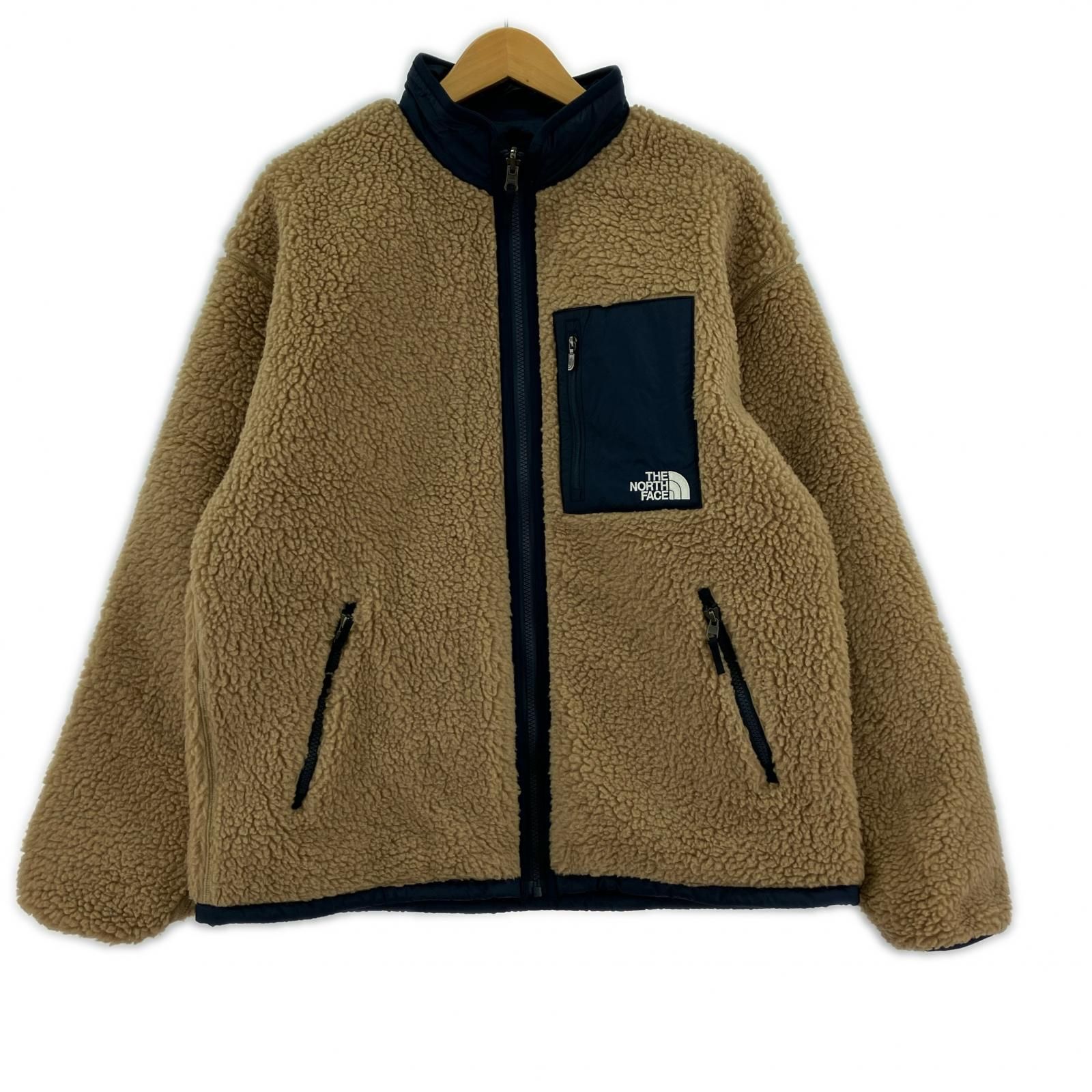 THE NORTH FACE ザノースフェイス NP72333 リバーシブル ボアジャケット sizeM ベージュ
