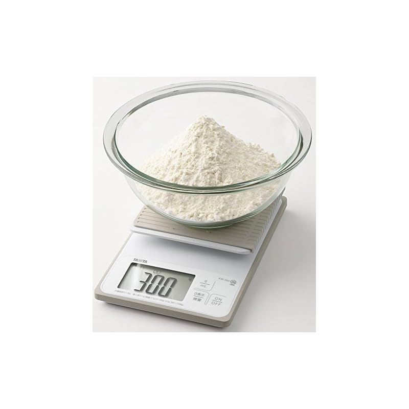 タニタ クッキングスケール キッチン はかり 料理 防水 デジタル 3kg 0.1g単位 KW-320 WH 洗えるキッチンスケール