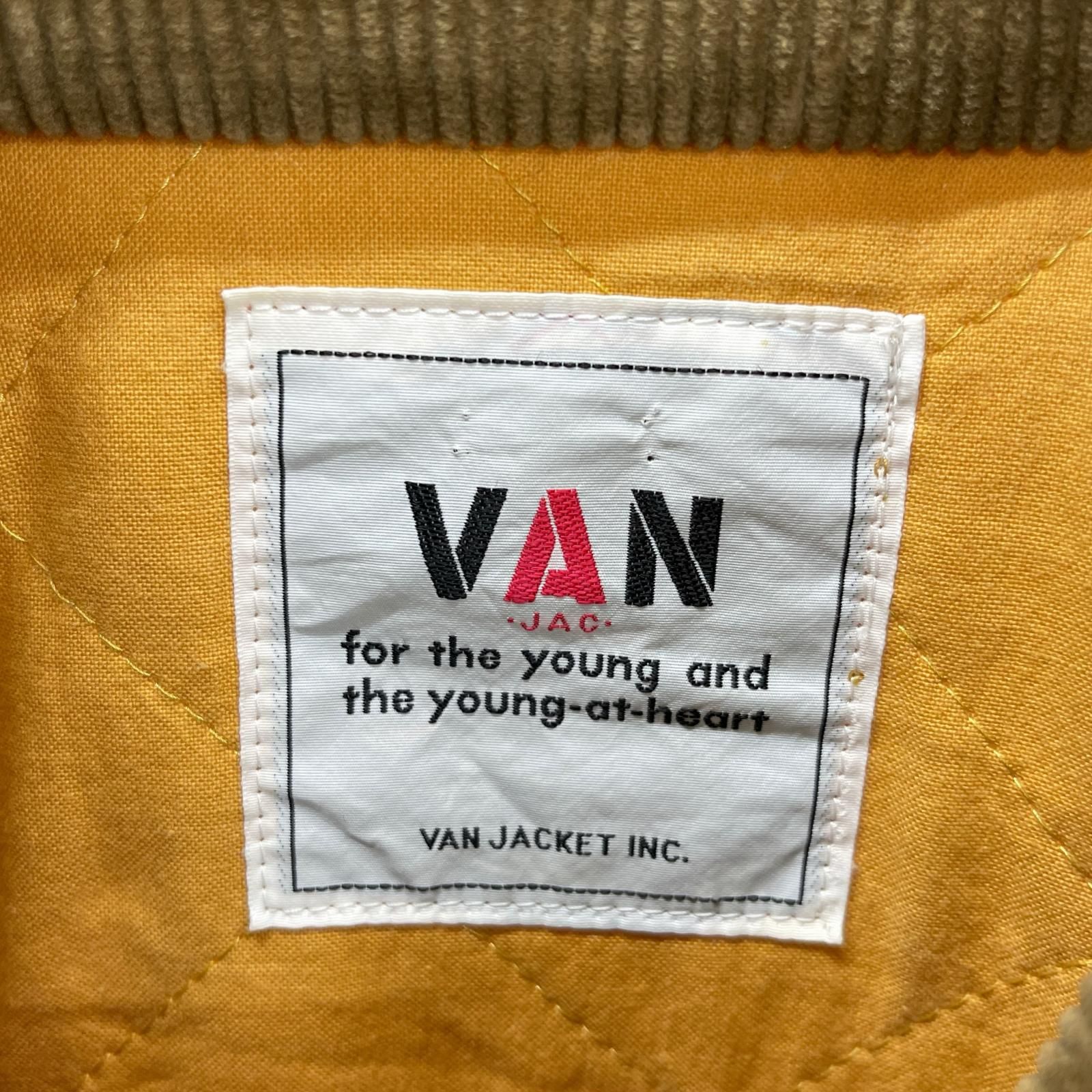 VAN JAC ヴァンヂャケット 中綿 スタンド ジップアップジャケット sizeL キャメル