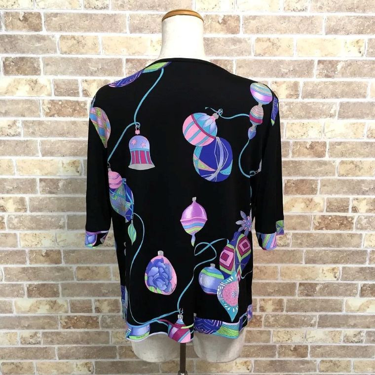 送料込み！ 極美品 LEONARD トップス 44 ブラック 462 - メルカリ