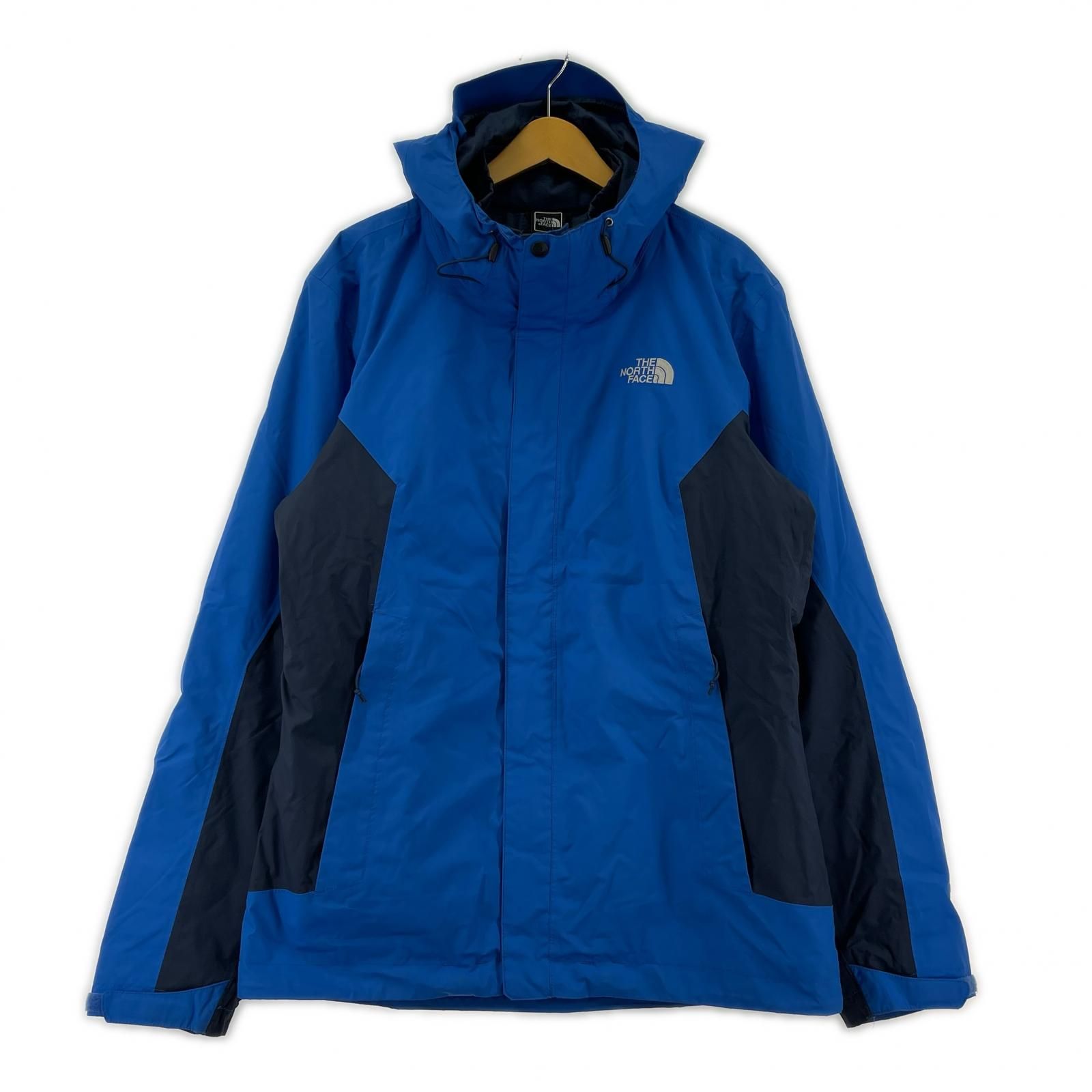 THE NORTH FACE ザ ノースフェイス フーデッドジャケット sizeM ブルー×ネイビー