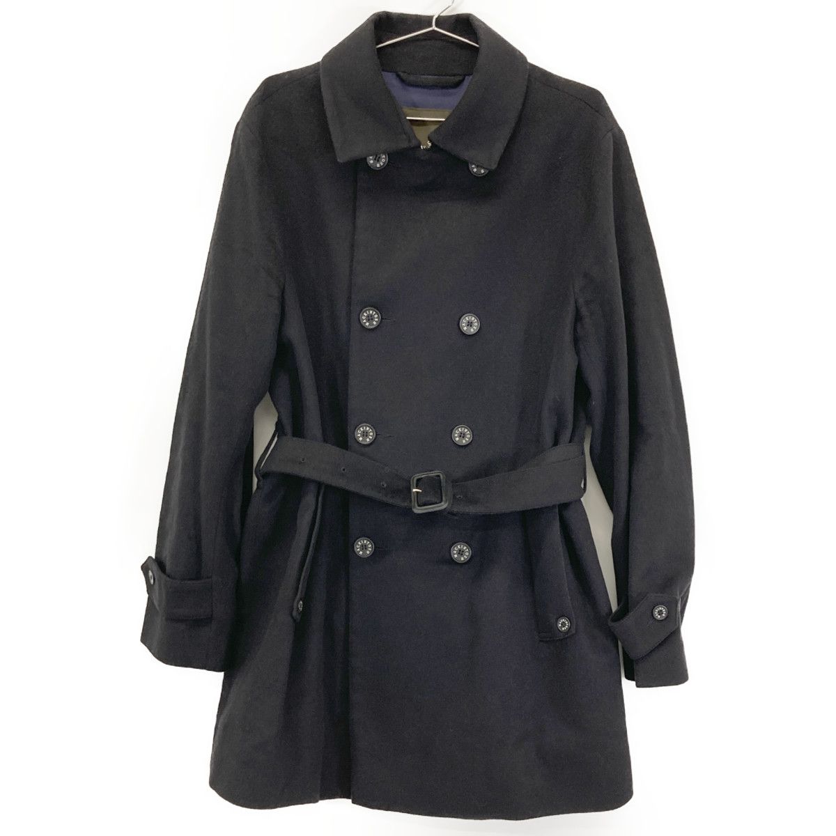 MACKINTOSH マッキントッシュ ネイビー VM-SM-SM ウール混 ダブルブレスト コート 40