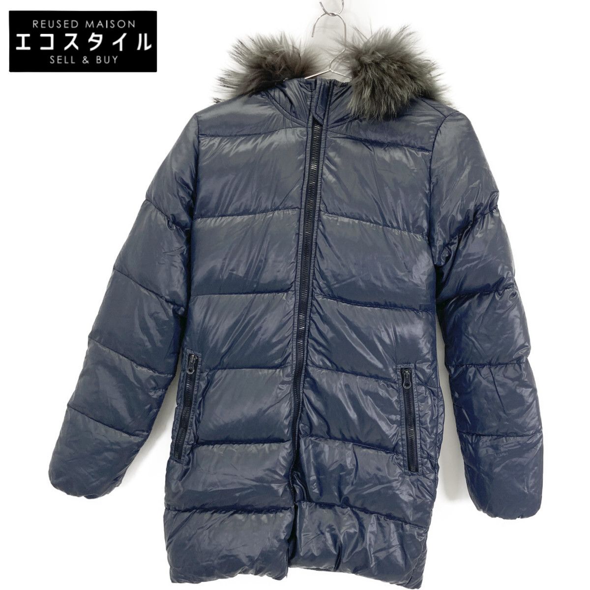 DUVETICA デュベティカ ﾈｲﾋﾞｰ KAPPA ﾌｧｰﾌｰﾄﾞ ﾀﾞｳﾝｺｰﾄ 38