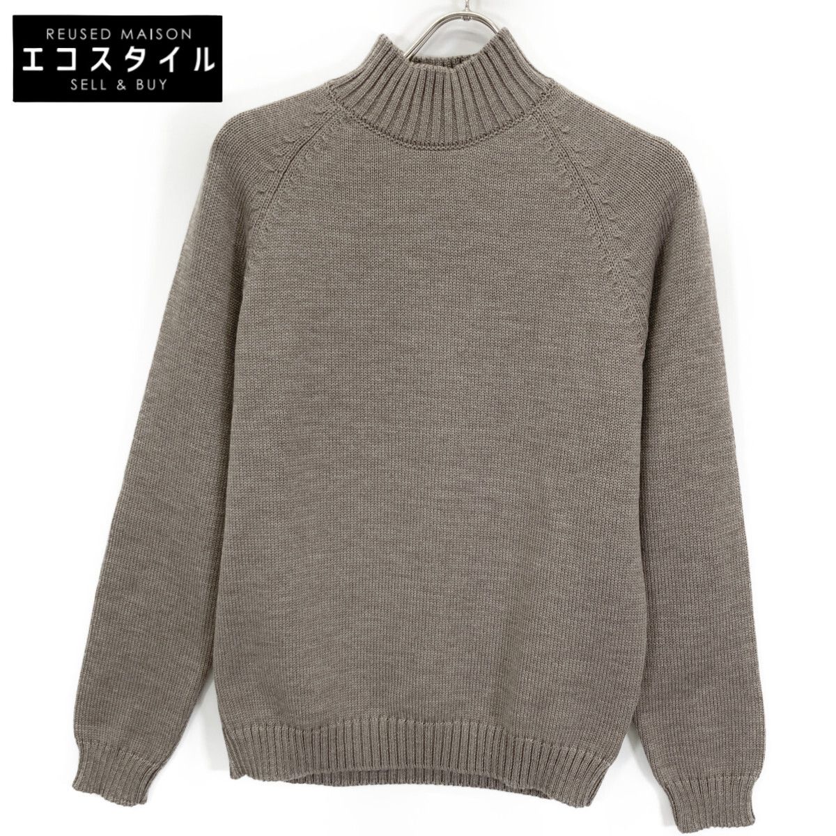 ZANONE ザノーネ 812565ZR229 ｸﾞﾚｰｼﾞｭ 5ｹﾞｰｼﾞｳｰﾙｿﾘｯﾄﾞﾓｯｸﾈｯｸﾆｯﾄ 50