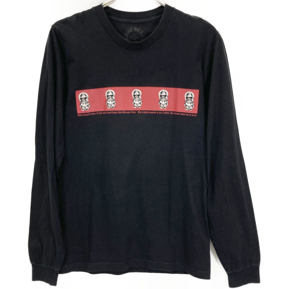 Chrome Hearts クロムハーツ ﾌﾞﾗｯｸ DELPHINO TRAIN FOTI ﾛﾝｸﾞｽﾘｰﾌﾞ ｶｯﾄｿｰ L