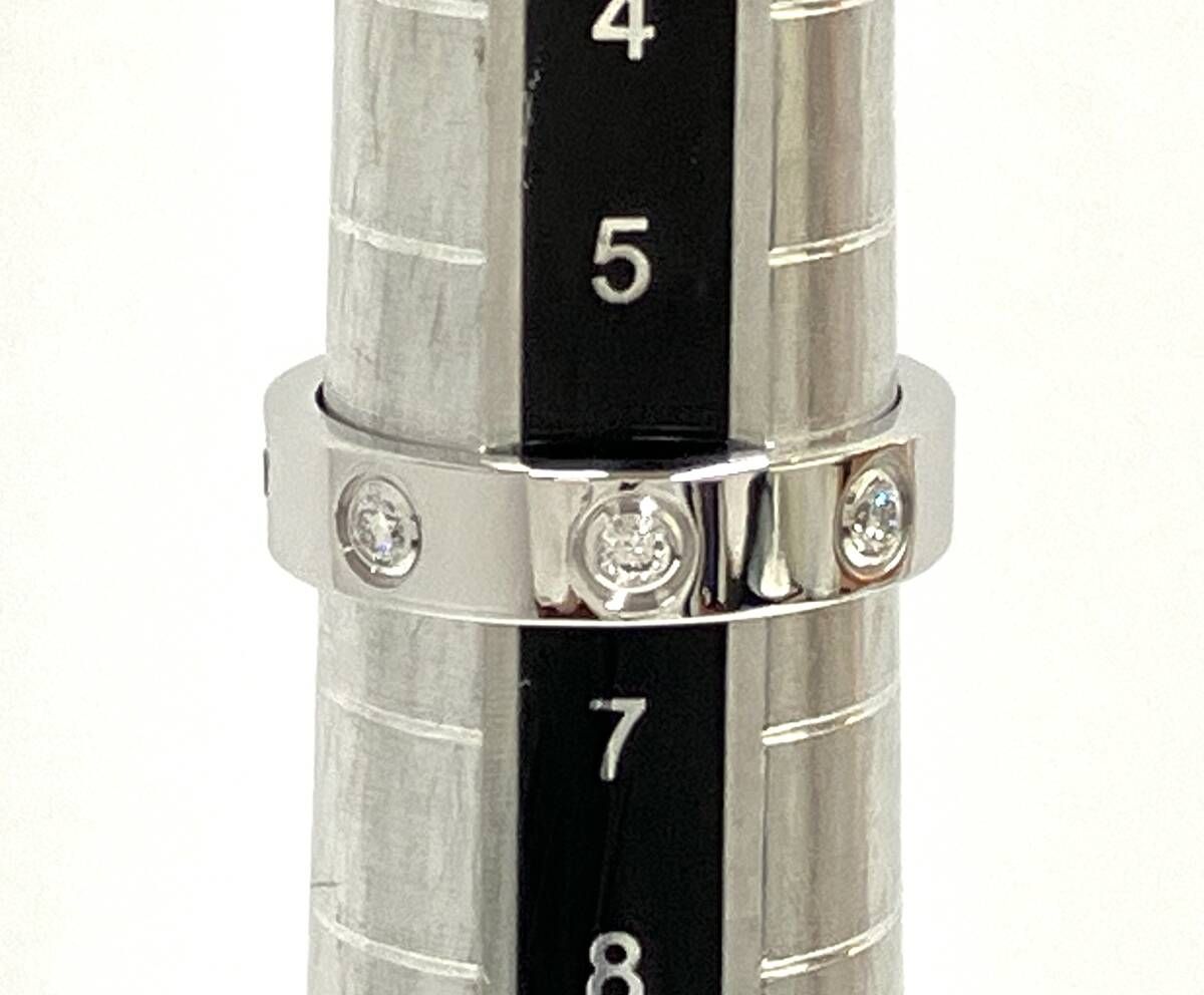 新品仕上げ済み】Cartier カルティエ K18WG 750 8Pダイヤ スモール