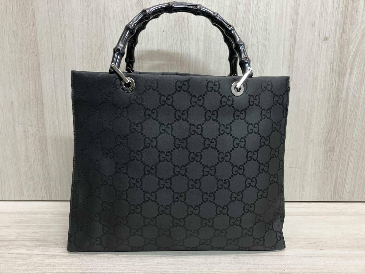 GUCCI バンブー GG柄 ハンドバッグ 002 1010 3754 ブラック
