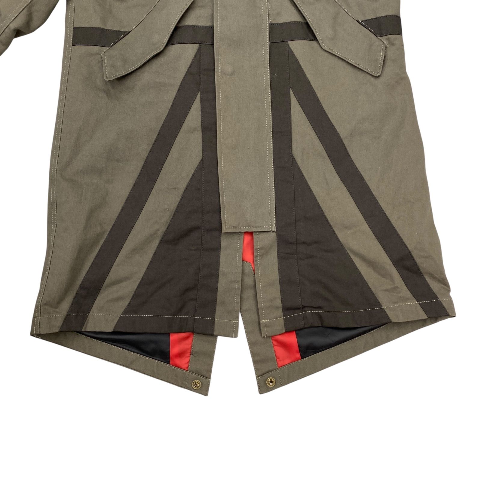 b2 良品 プリティーグリーン モッズコート オリーブカーキ/3 b2 良品 プリティーグリーン モッズコート オリーブカーキ/3 b2 良品