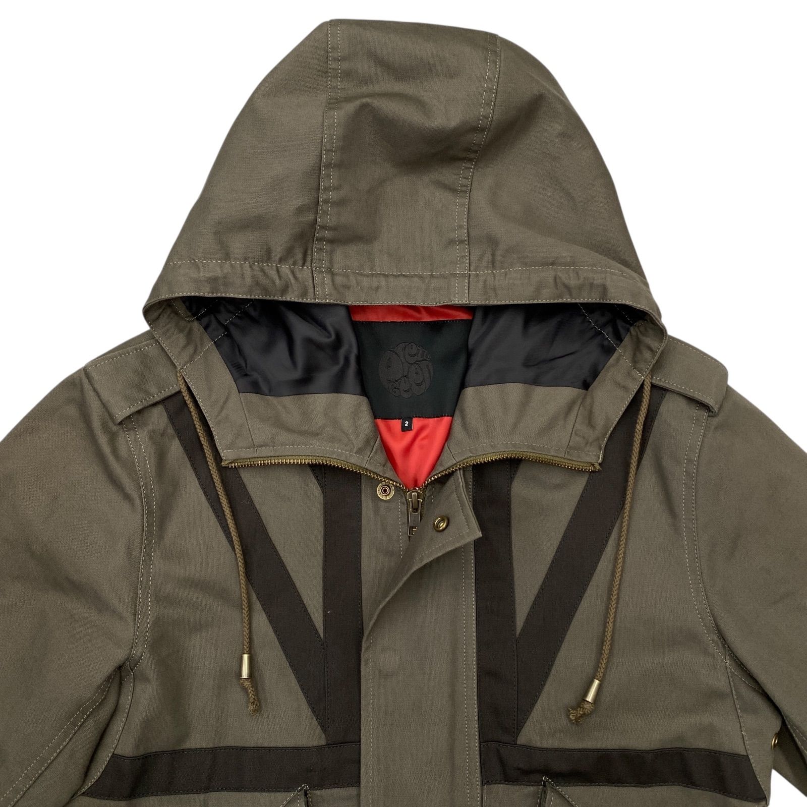 EM1174 pretty green プリティグリーン ユニオン モッズコート カーキ サイズ2