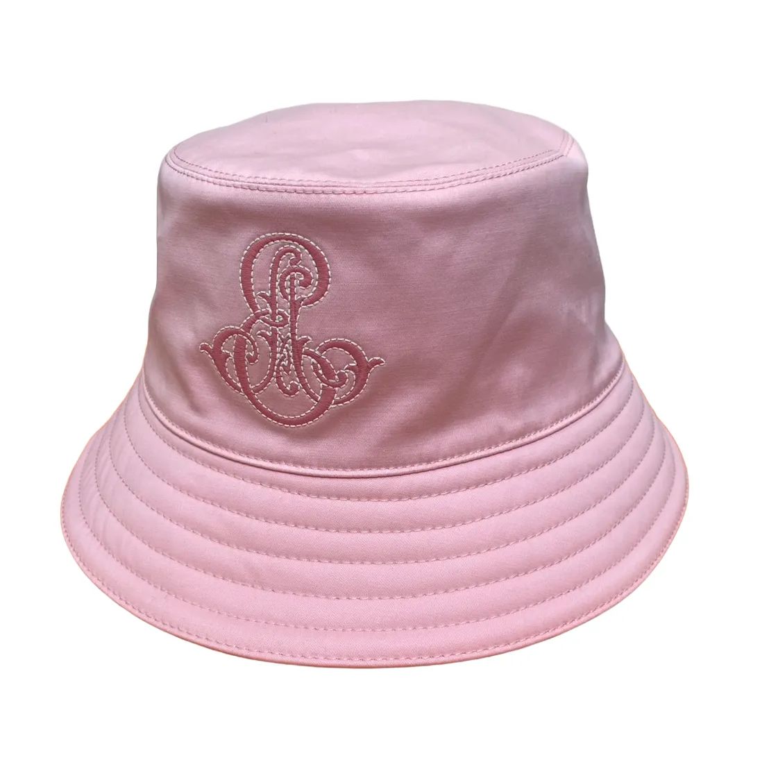 エルメス HERMES ハーパー エミール エンブロイダリー バケットハット 帽子 ピンク サイズ59