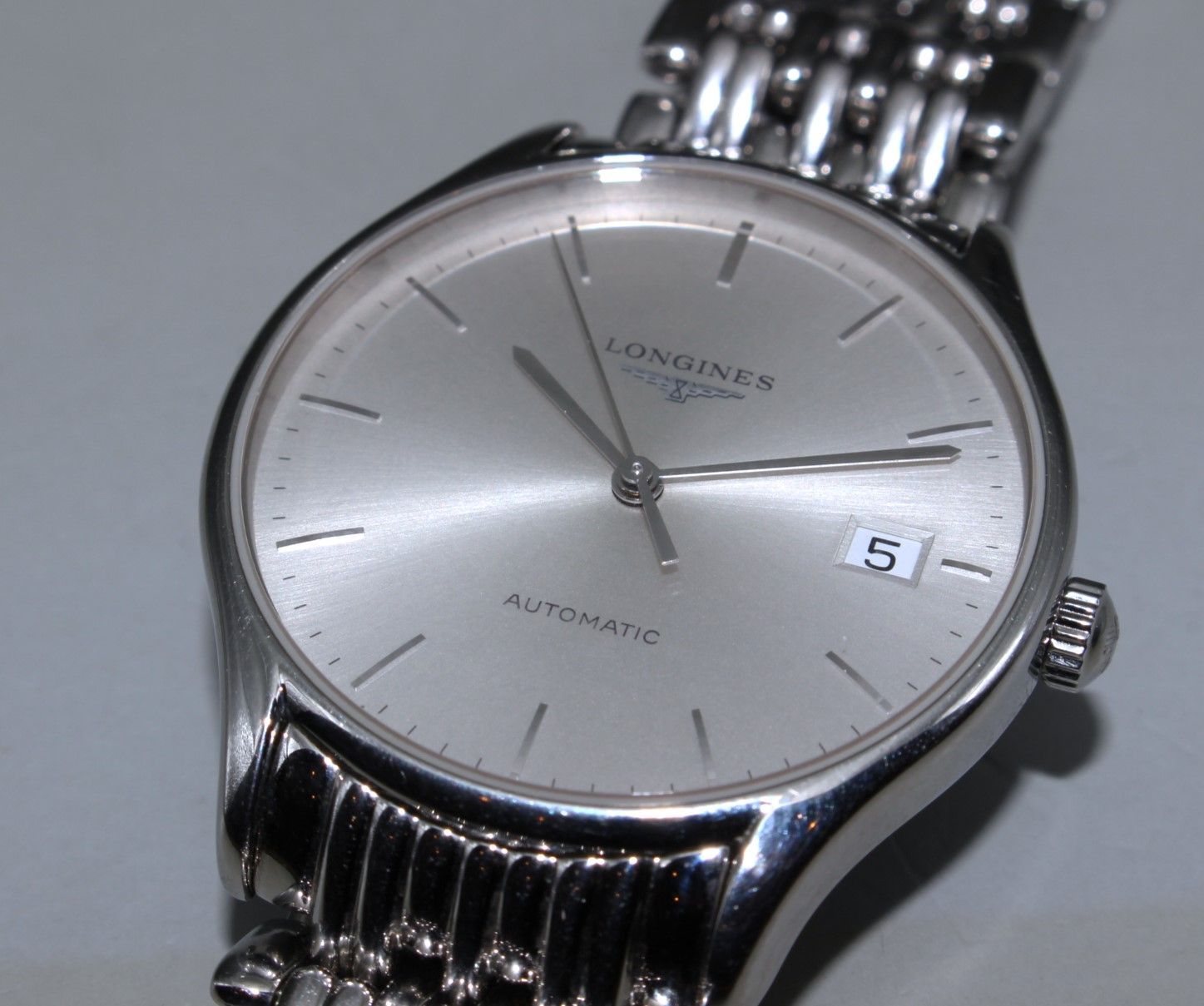 献身的な VRW-1441 時計 LONGINES ロンジン L4.760.4 リールデイト SL文字盤 メンズ 自動巻き 腕時計 稼働品 激安大特集！