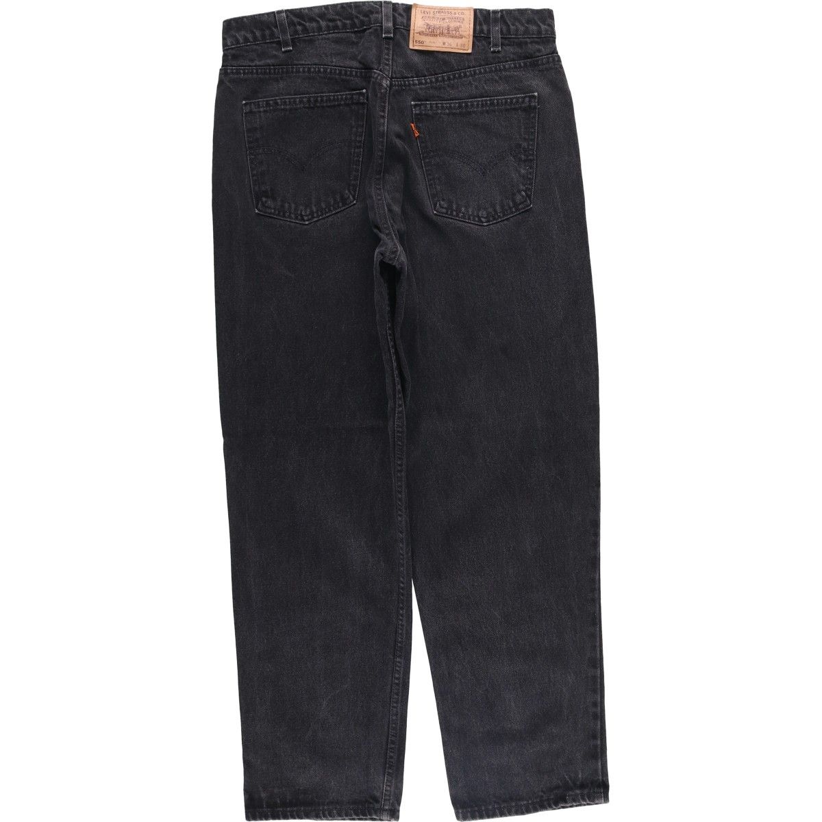 古着 90年代 リーバイス Levi s 40550 4159 RELAXED FIT オレンジタブ ブラックデニム テーパードデニムパンツ evb 030801