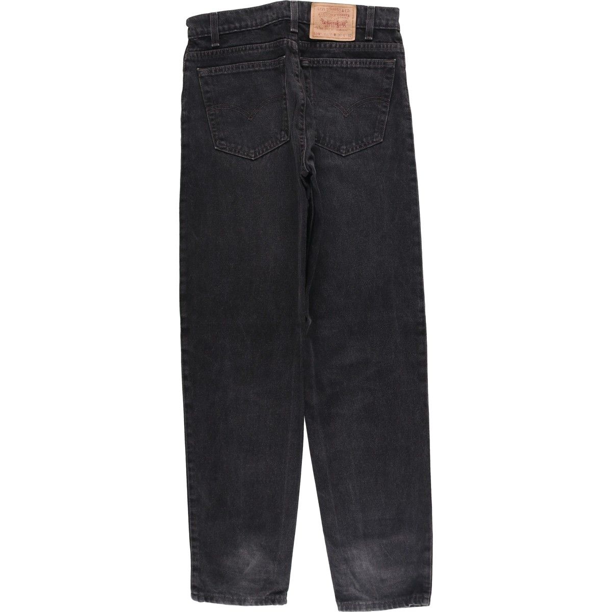 古着 90年代 リーバイス Levi s 00550 0260 RELAXED FIT TAPERED LEG ブラックデニム テーパードデニムパンツ evb 030802
