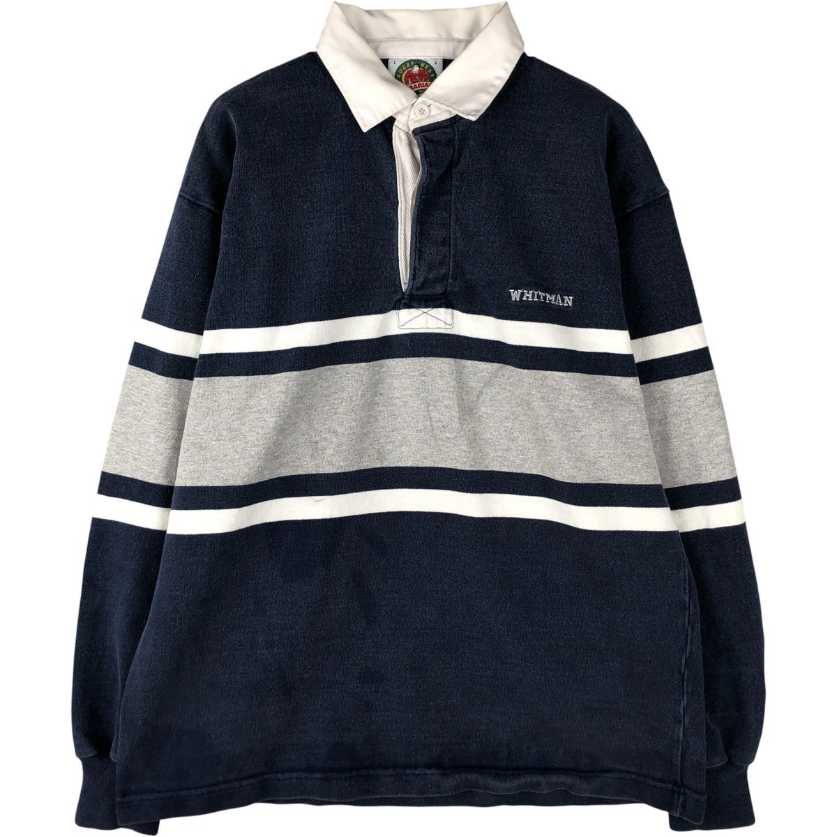 古着 90~00年代 バーバリアン BARBARIAN 長袖 ラガーシャツ カナダ製