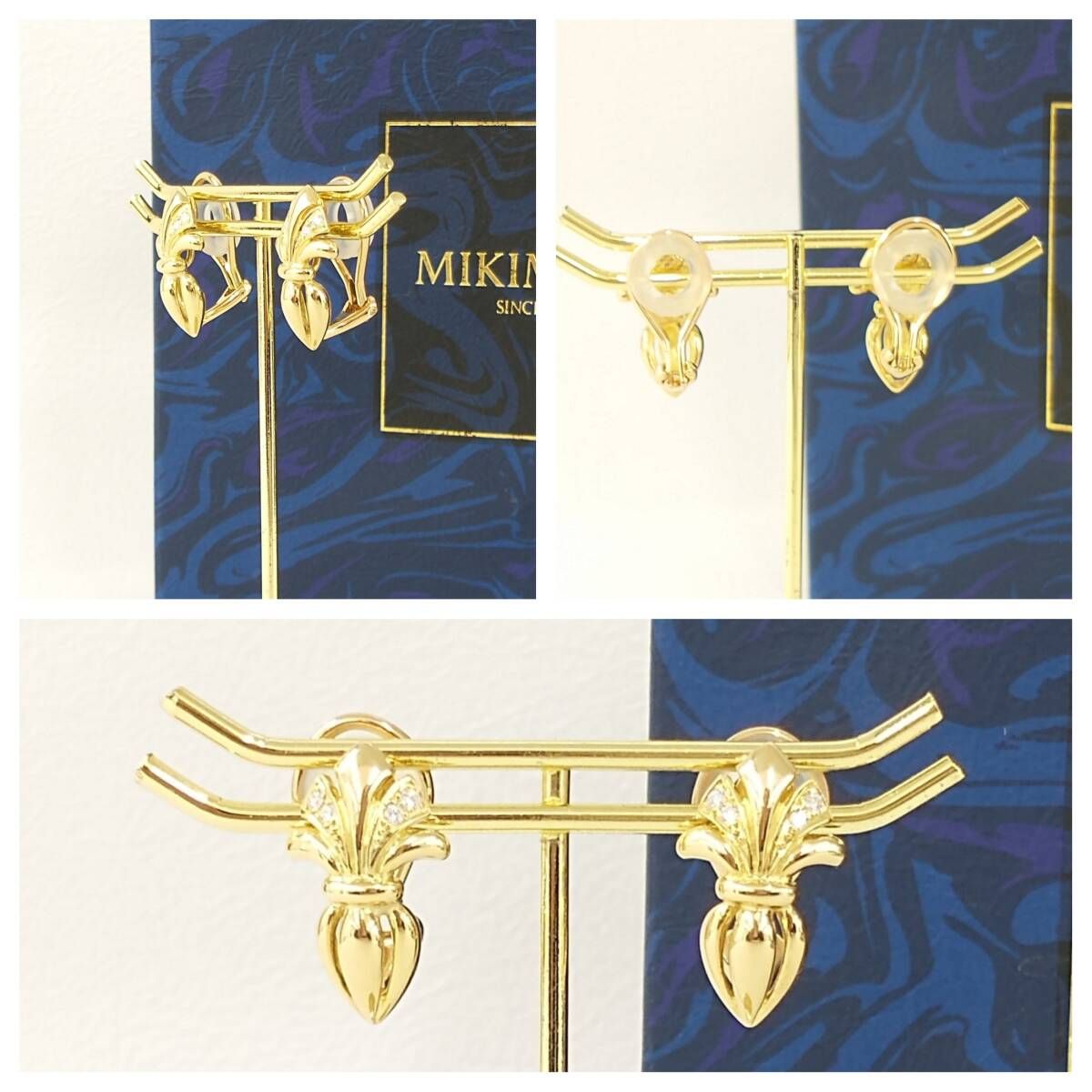 ミキモト K 18 イエローゴールド イヤリング ブランド 付替えパーツ 18.6 g パール 真珠 ゴールド 取り替え4 way