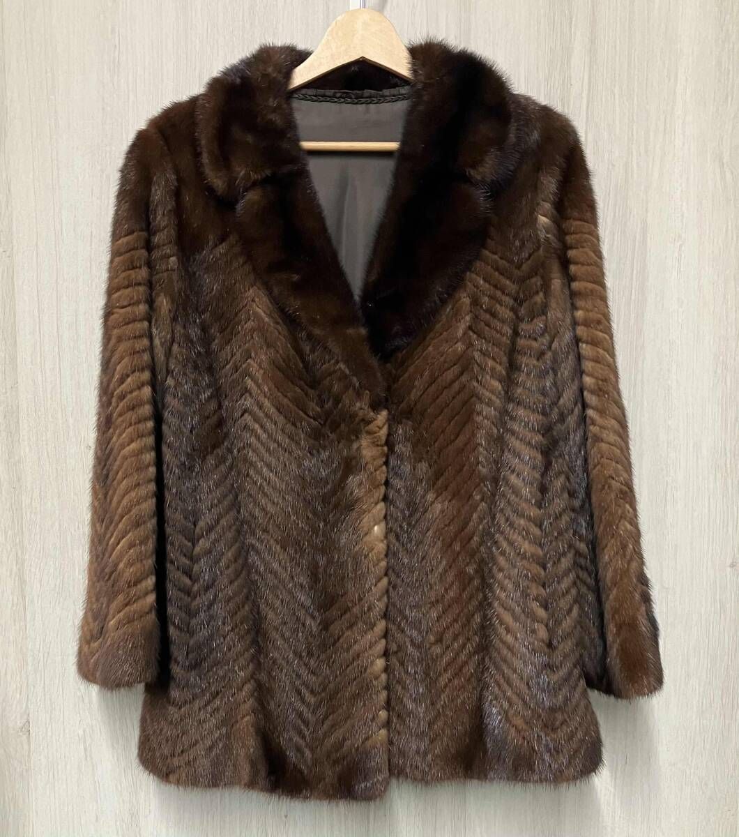 NON BRAND ノンブランド ミンク 毛皮コート ファーコート サイズ11