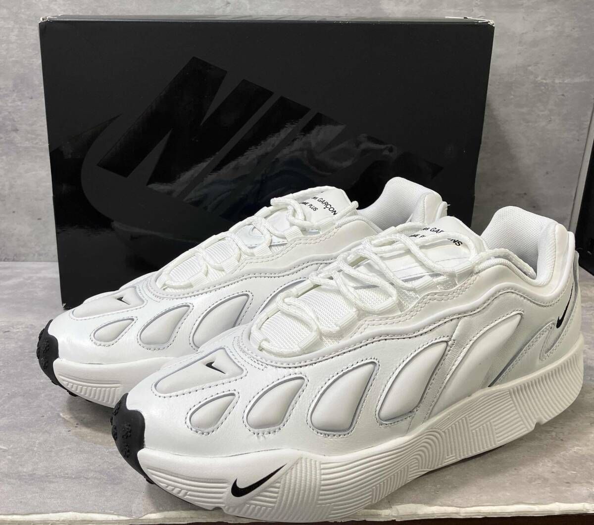 NIKE COMME des GARCONS HOMME PLUS Sense 96 SP スニーカー サイズ27 ホワイト 箱有り ナイキ コムデギャルソンオムプリュス